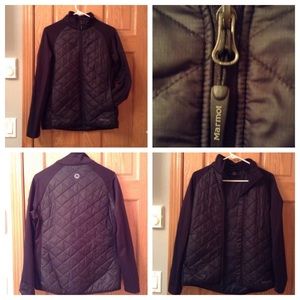 Marmot jacket quilted, black, warm!